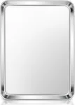 Stainless Steel Baking Sheet, 16 In Baking Cookie Sheet Pan for Oven, Non-toxic Metal Trays for Baking Cake Cookie, Healthy, Rust Free, Mirror Finish, Dishwasher Safe
