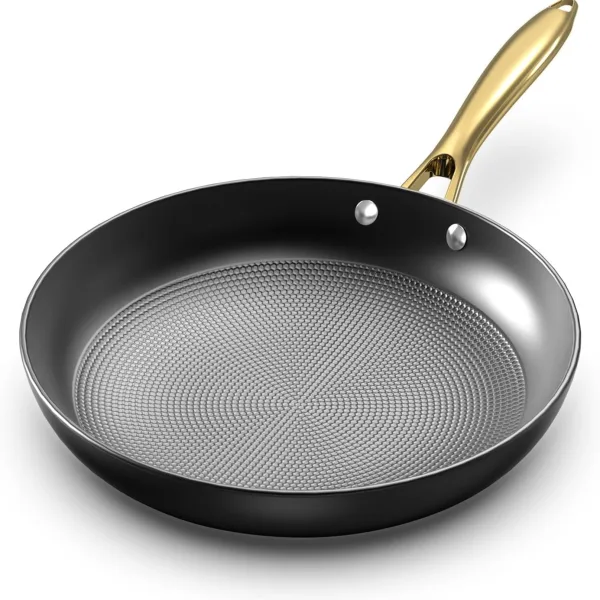Cast Iron Skillets, 12 Inch Cast Iron Pan, Professional Non Stick Frying Pans Long Lasting, Nonstick Frying Pan, Nonstick Pans with Stay Cool Handle, Easy to Clean