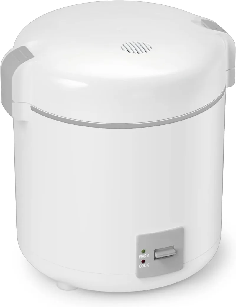 GGUW Rice Cooker with Removable Nonstick Pot, One Touch and Keep Warm Function, Rice Cooker for Soup Grain Oatmeal Veggie, White