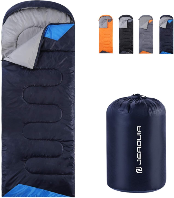 Sleeping bag for Adults Backpack Lightweight waterproof - Cold weather sleeping bag for girls Boys Men Warm Camping Hiking Outdoor travel hunting with compression bag