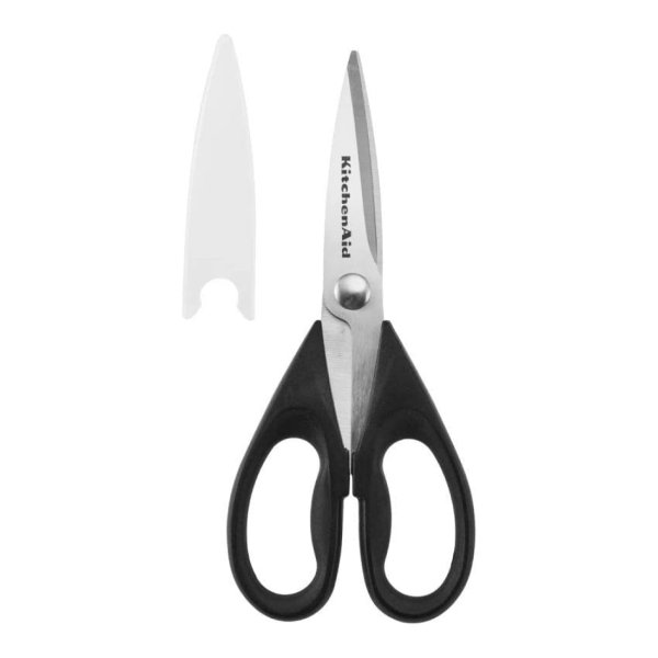 GGUW All Purpose Kitchen Shears with Protective Sheath for Everyday use, Black