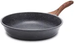 Nonstick Frying Pan Skillet, Granite Coating Omelette Pan, Healthy Stone Cookware Chef Pan