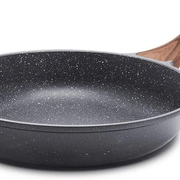 Nonstick Frying Pan Skillet, Granite Coating Omelette Pan, Healthy Stone Cookware Chef Pan