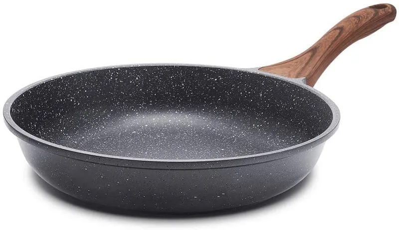 Nonstick Frying Pan Skillet, Granite Coating Omelette Pan, Healthy Stone Cookware Chef Pan