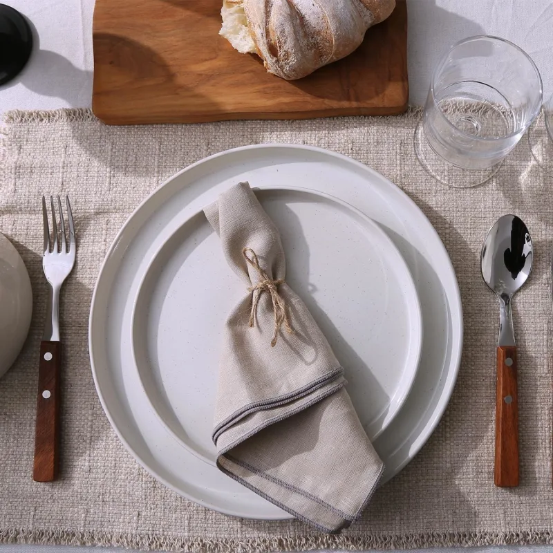 Plates and Bowls Set, 12 Pieces Dinnerware Sets, Dishes Set for 4, White