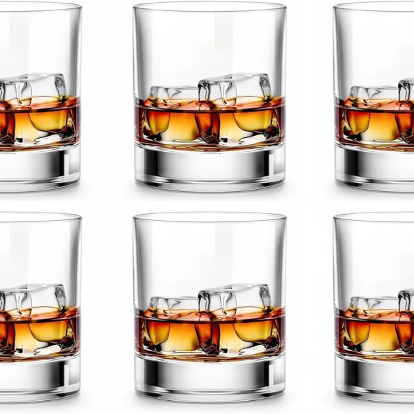 Whiskey Glasses-Premium 11 OZ Scotch Glass Set of 6, Old Fashioned Whiskey Glasses, Perfect Scotch Bourbon Whiskey Tumblers